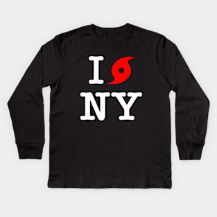 I Hurricane Ny Hurricane Sandy Kids Long Sleeve T-Shirt